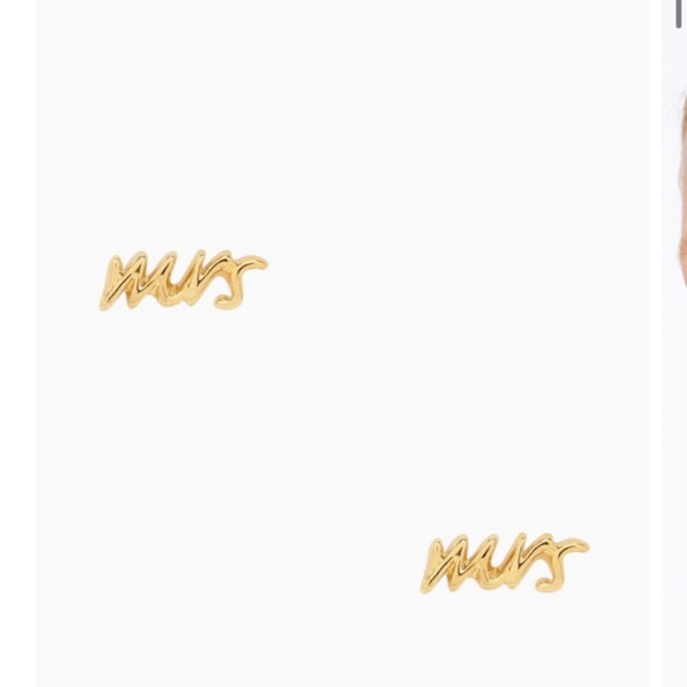Authentic Kate Spade Mrs Earrings AS IS - no backs